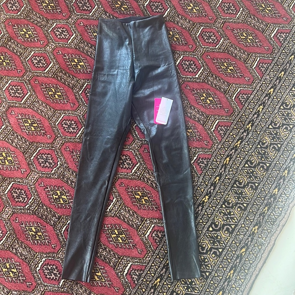 Commando black leather leggings NWT XS